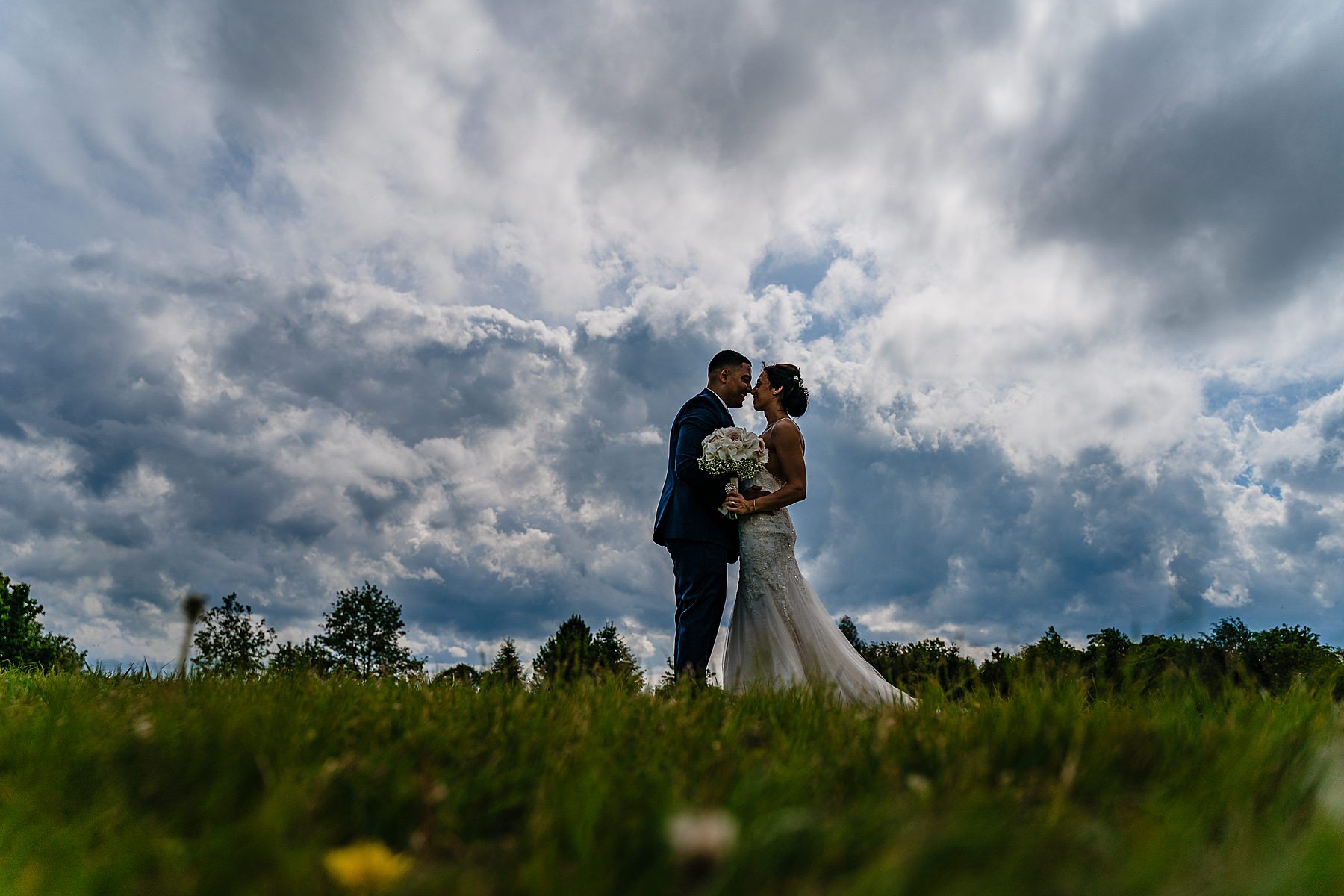 bride and groom portraits