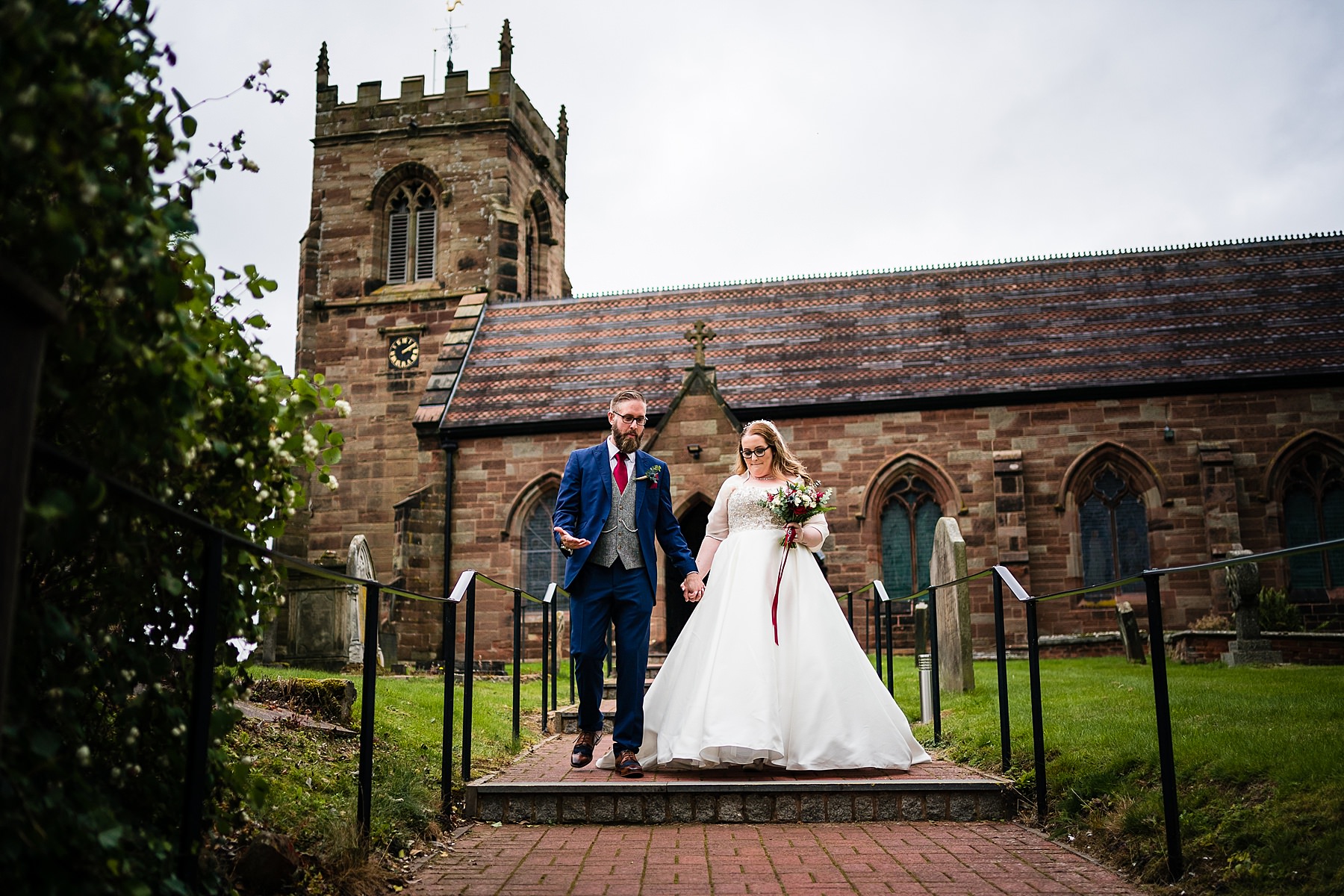 bride and groom portraits