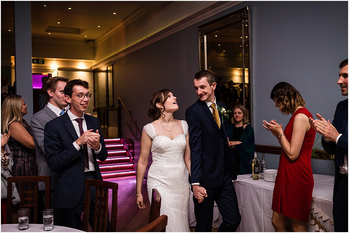 bride and groom first dance