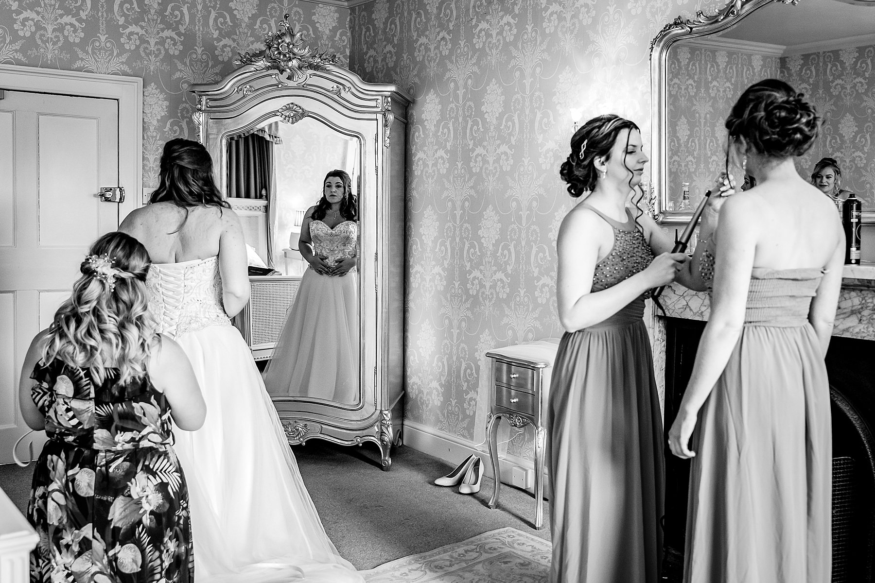 bridal prep at prestwold hall