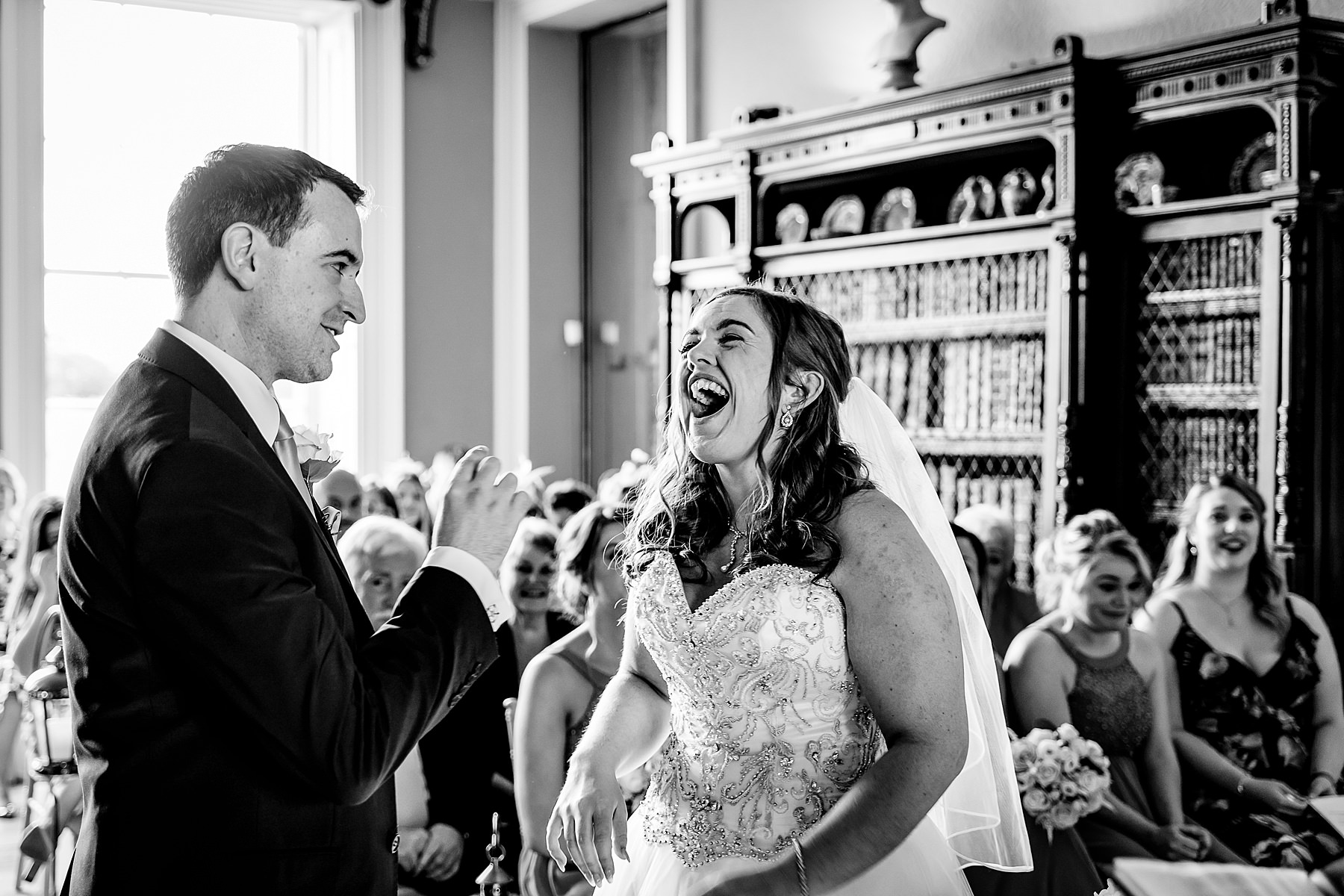 wedding ceremony at prestwold hall