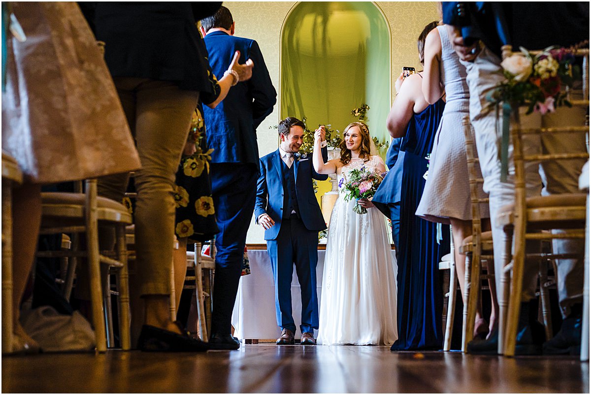 bride and groom exit ceremony
