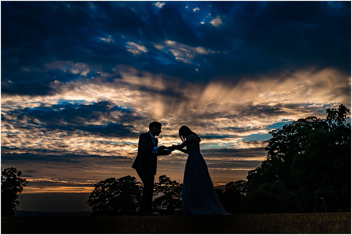 sunset photo at sandon hall