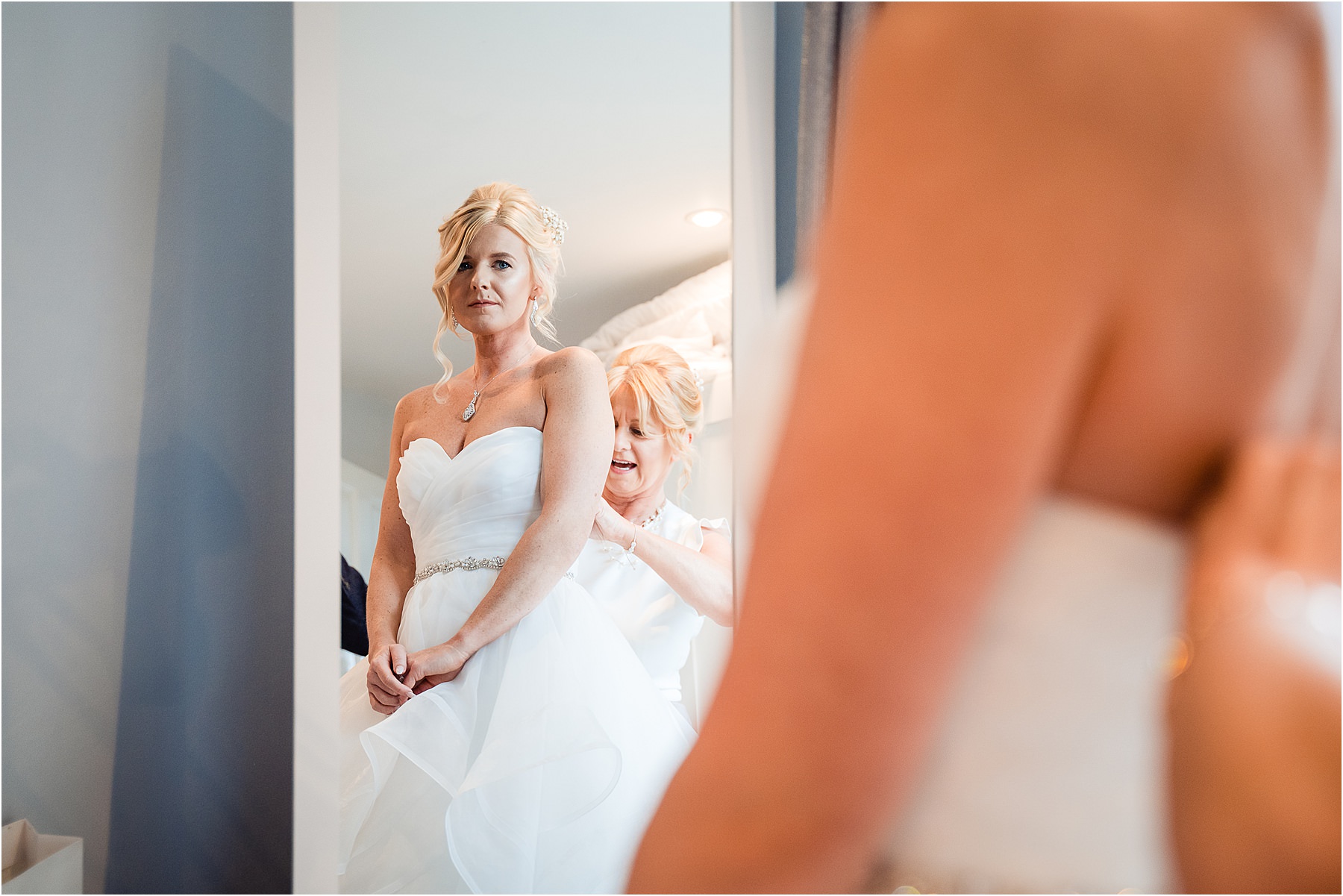 bride in dress