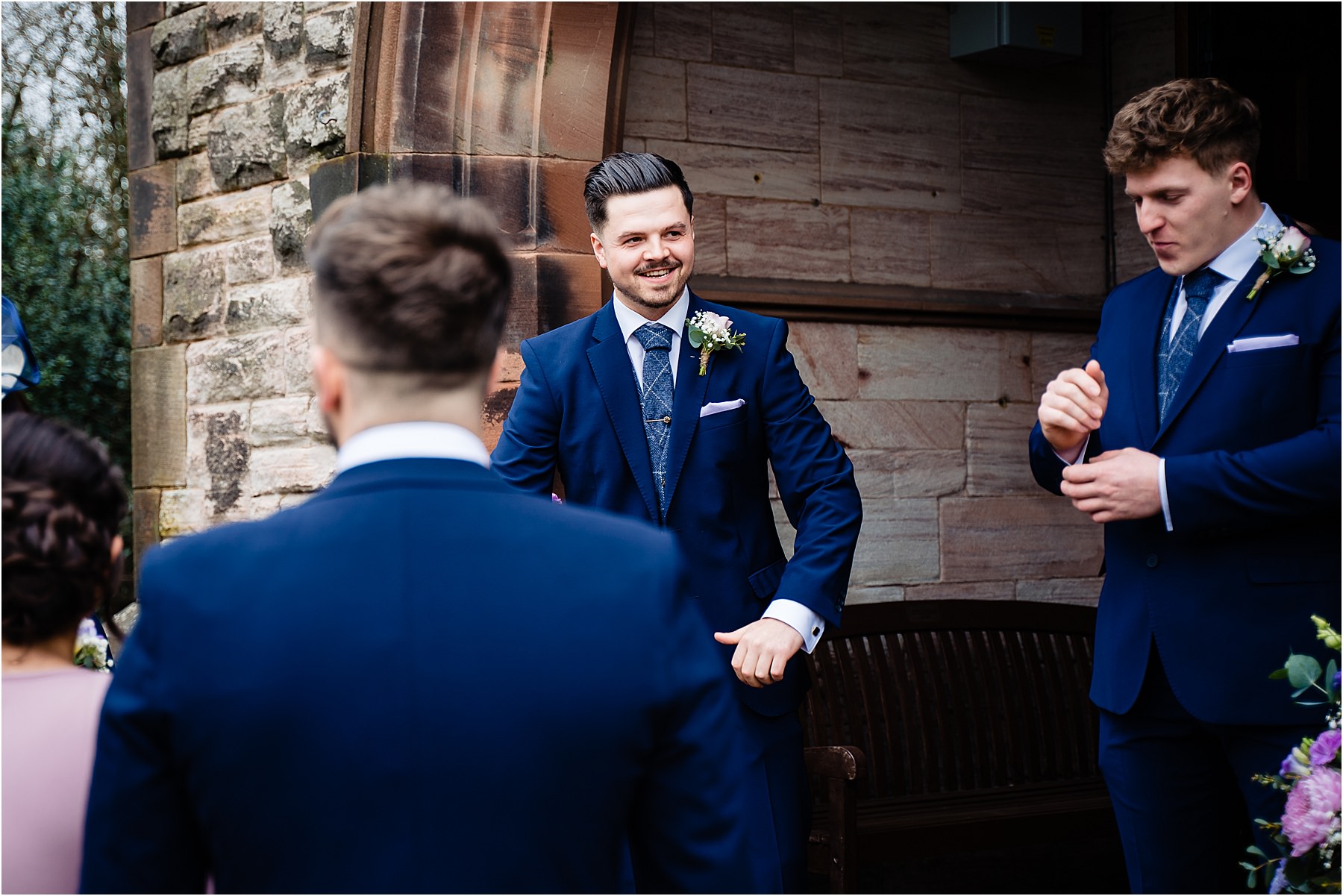 groom at church