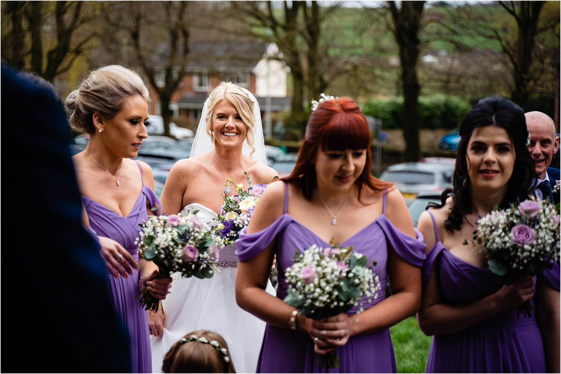 bride and bridesmaids