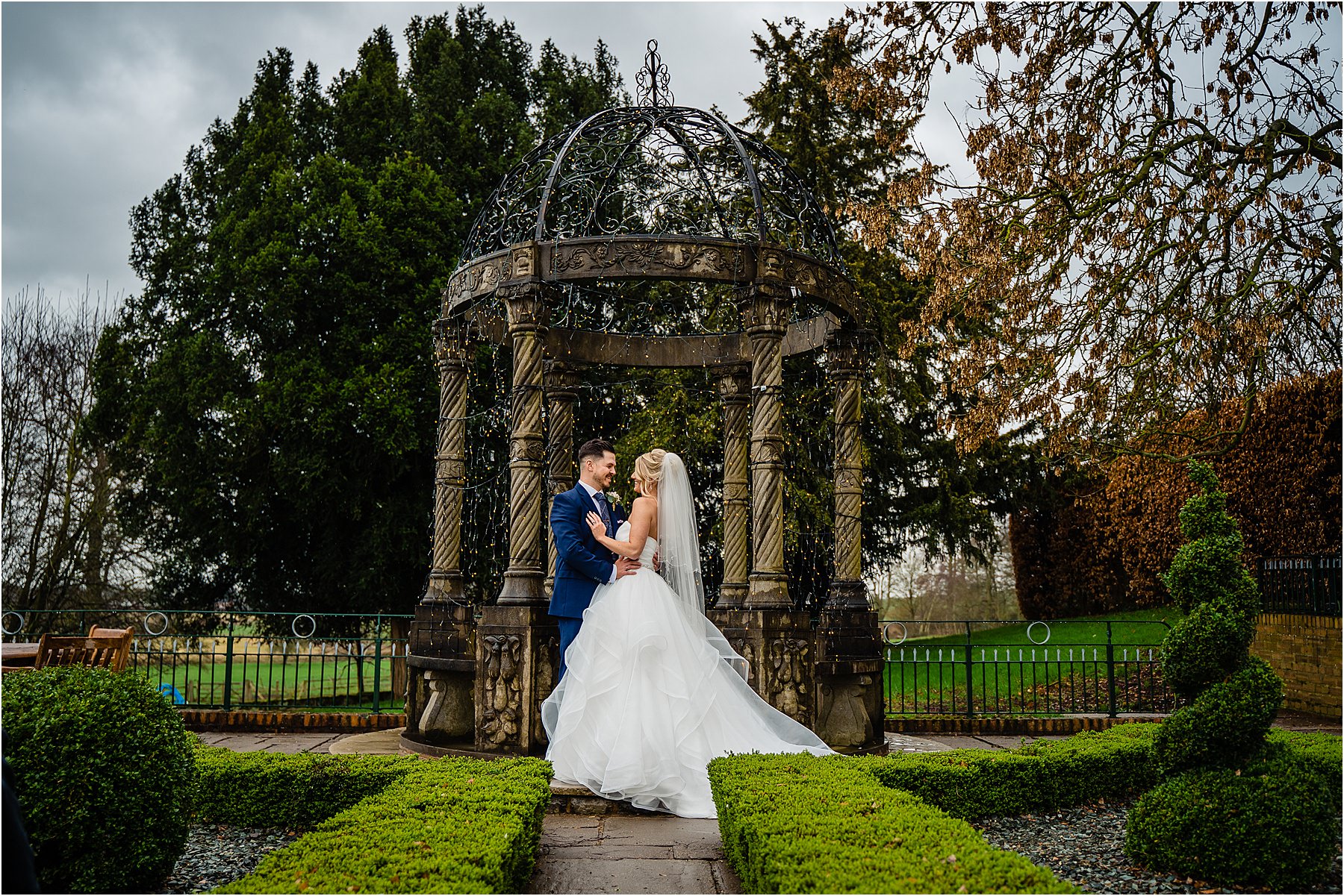 bride and groom portraits at weston hall