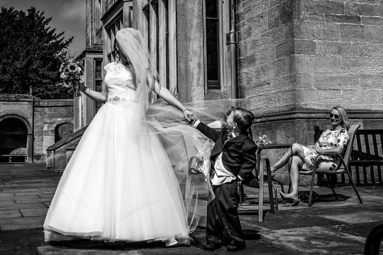 wind blowing veil