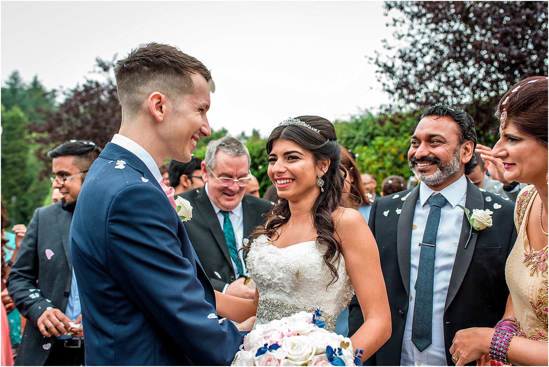 bride smiling