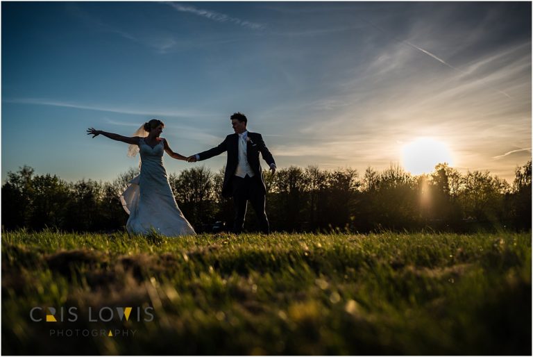 sunset wedding photos