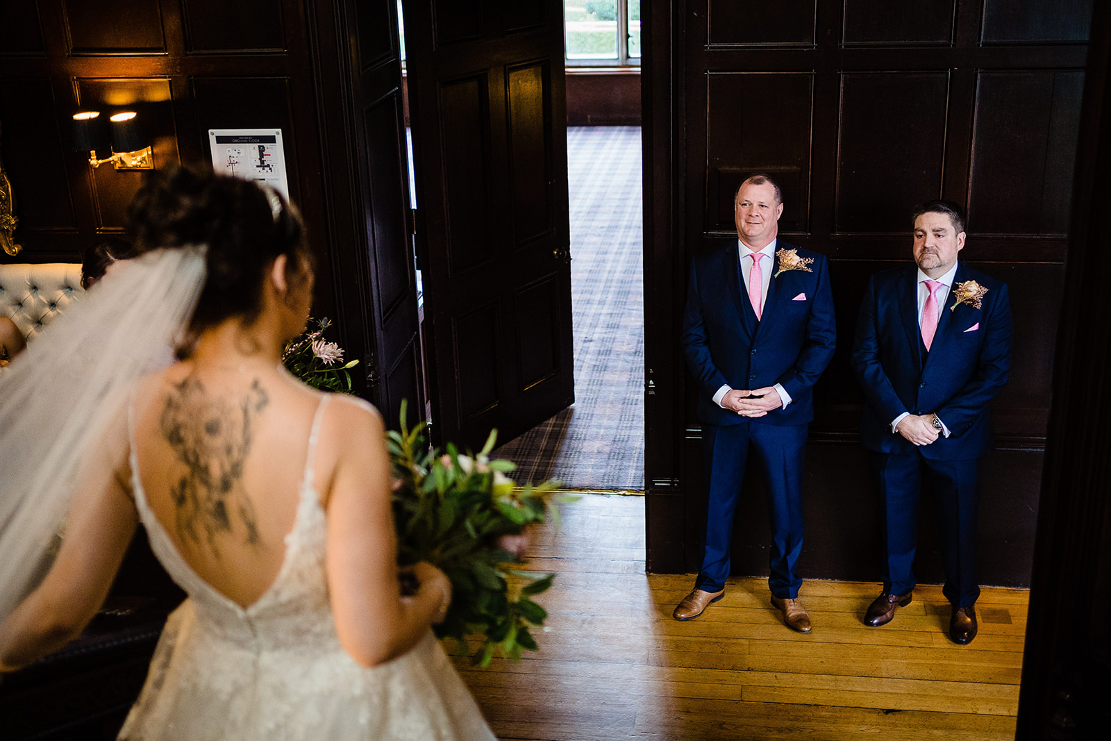 dad sees bride