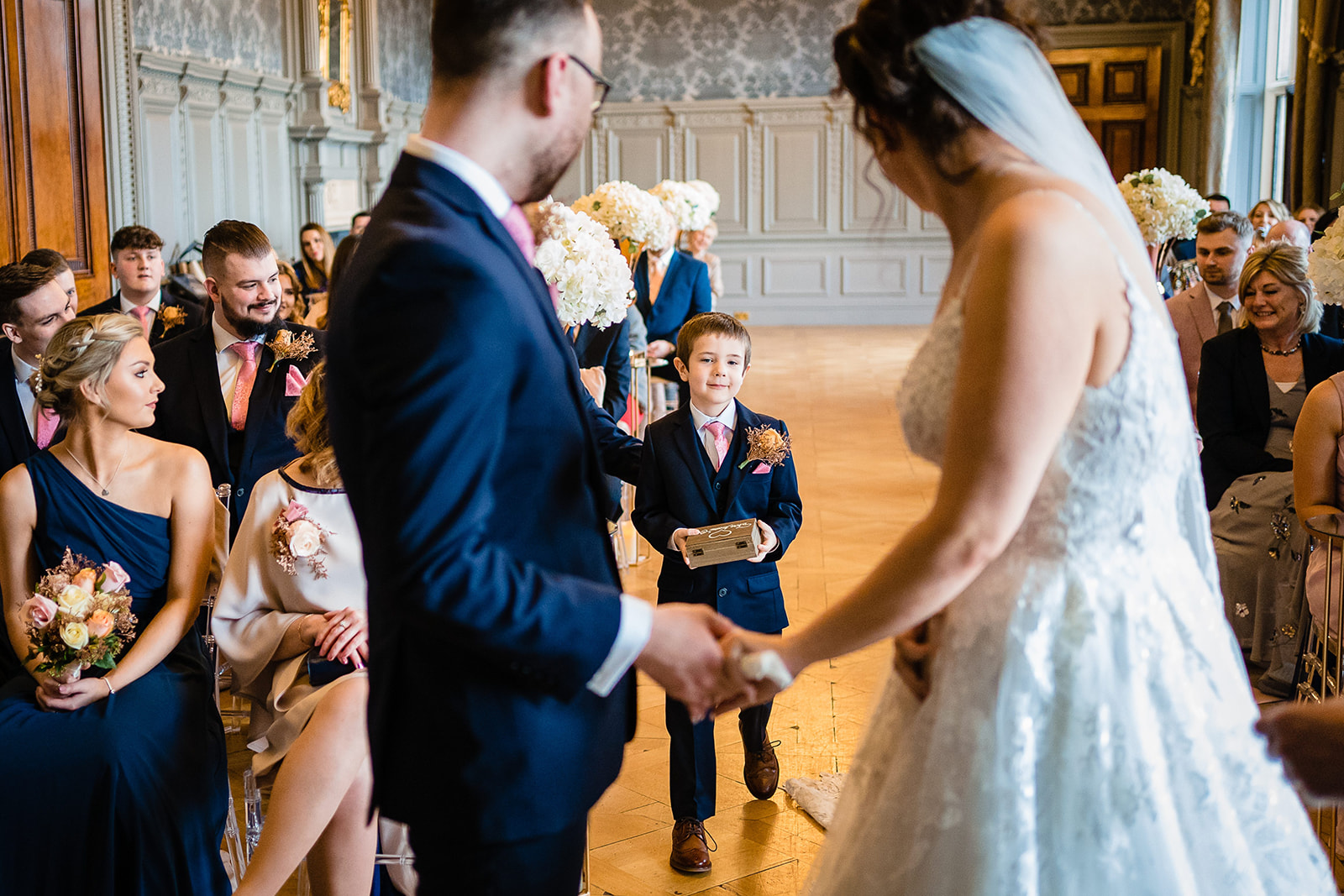 wedding ceremony at hoar cross hall