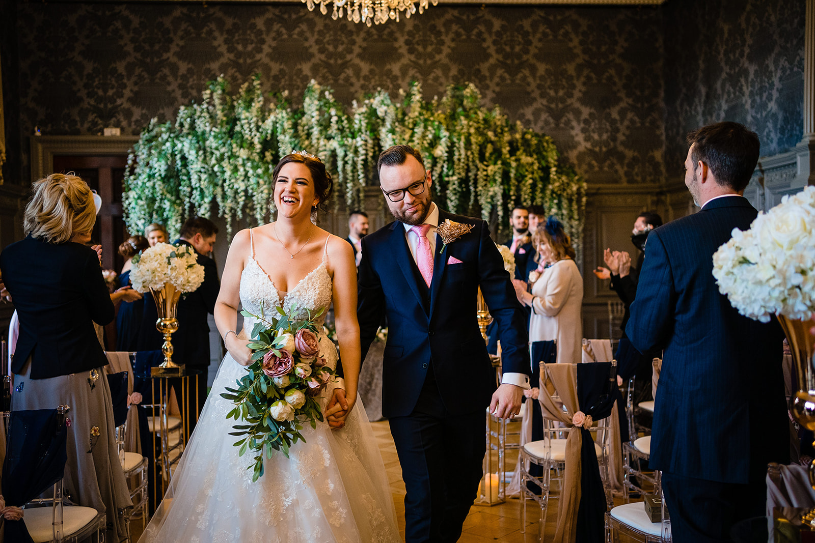 wedding ceremony at hoar cross hall