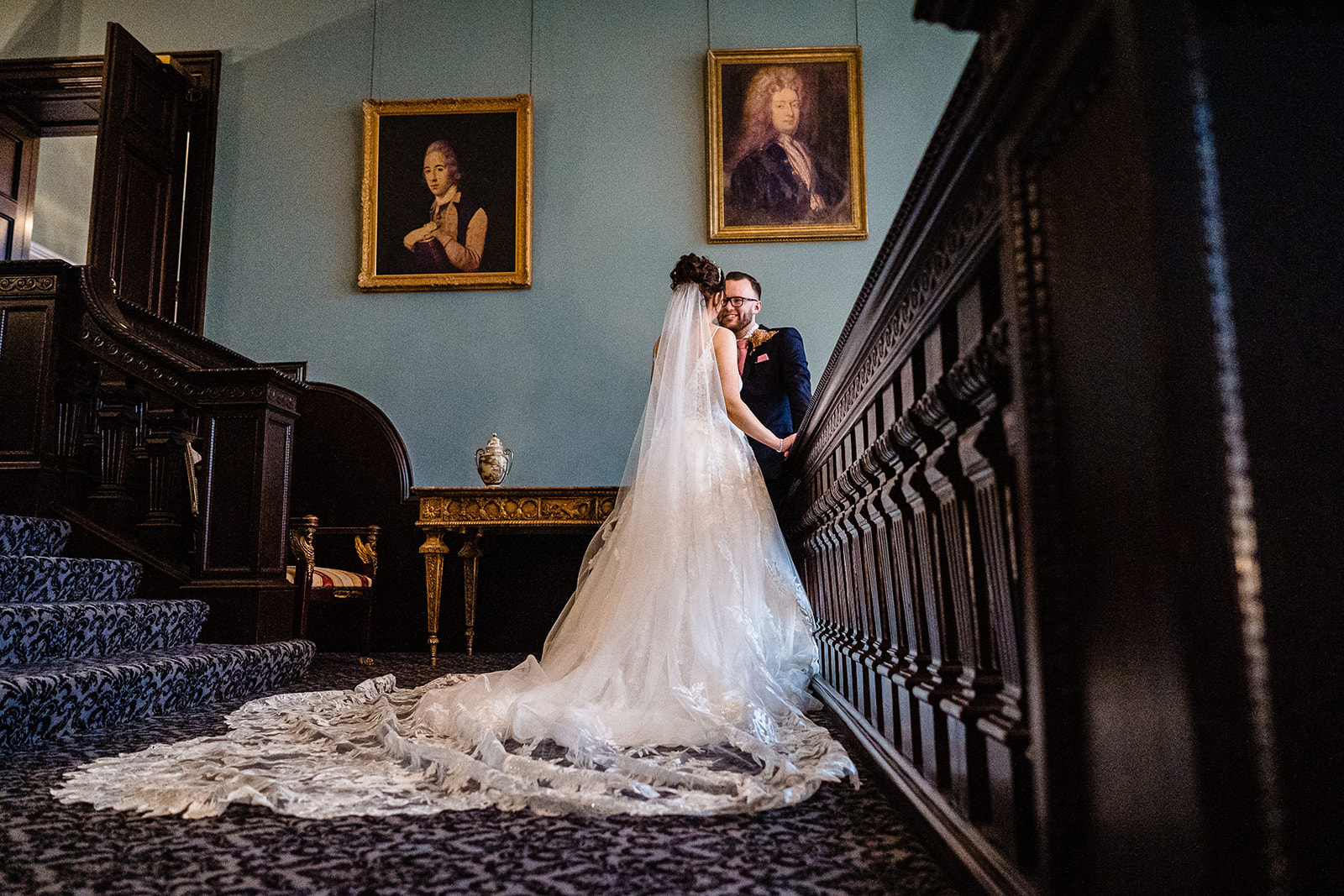 bride and groom portraits