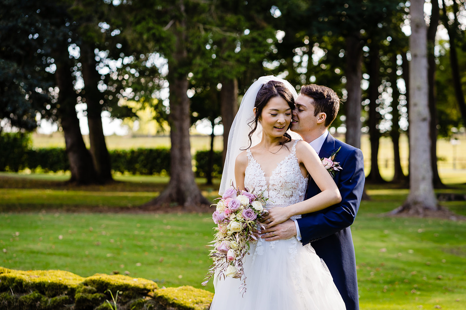 bride and groom portraits at rowton castle