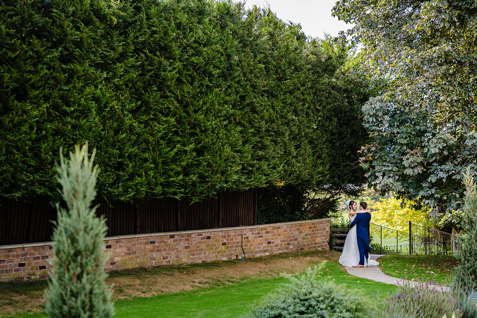 bride and groom portraits at rowton castle