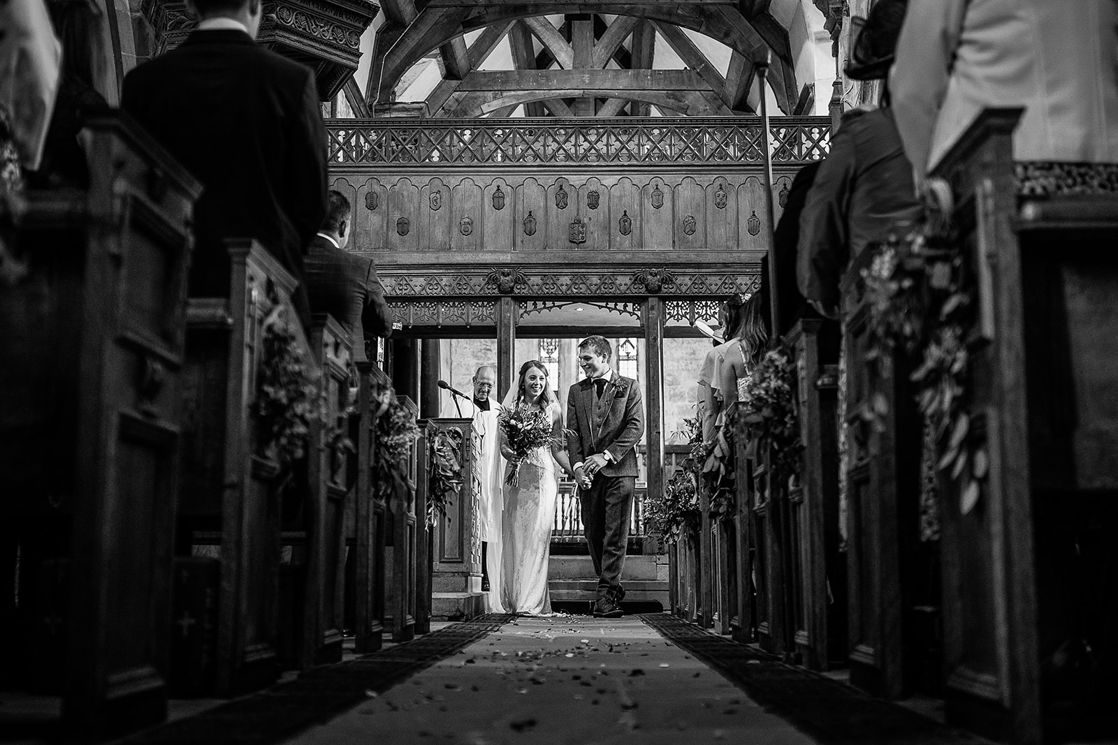 Sandon church wedding ceremony