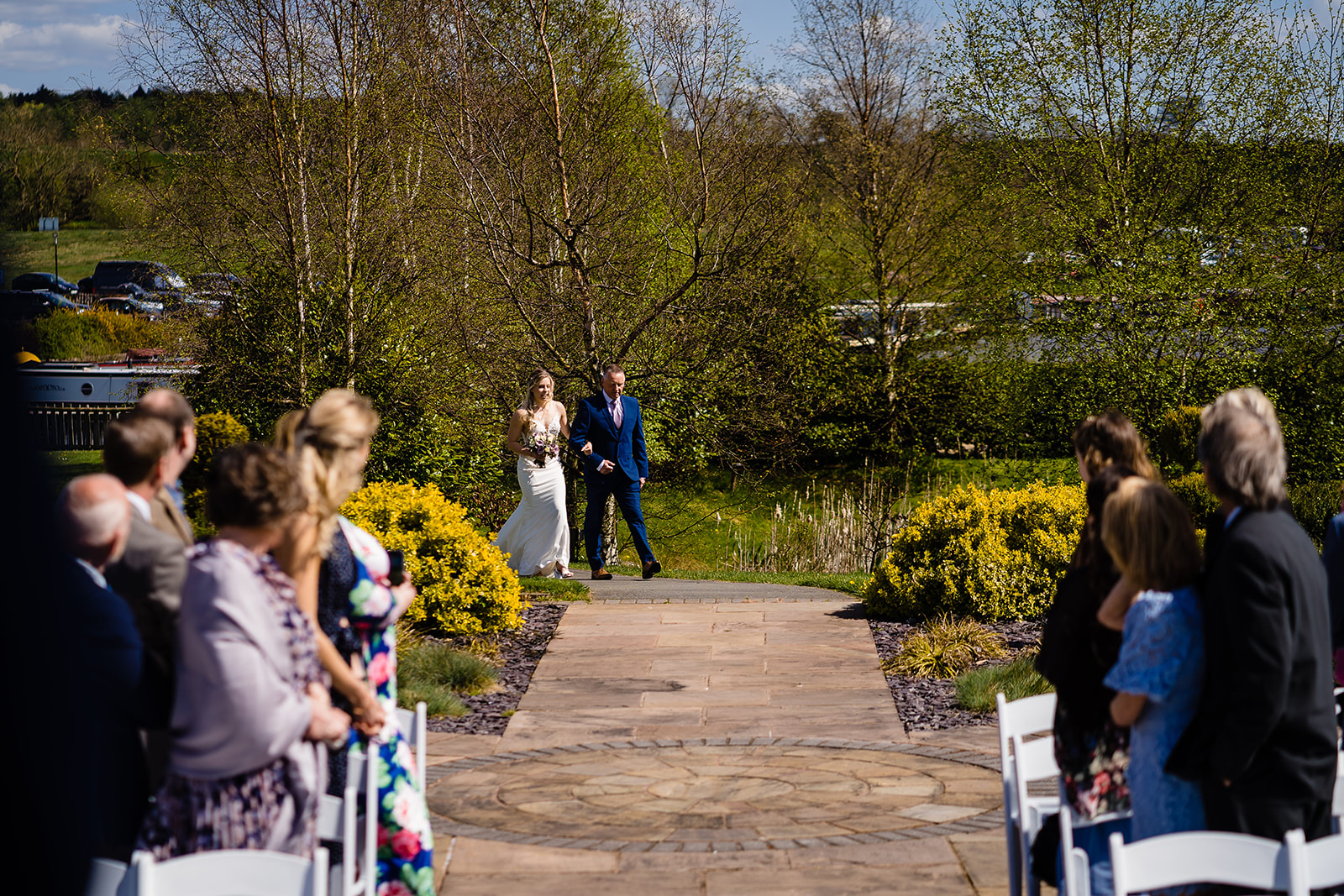 bride walking down aisle