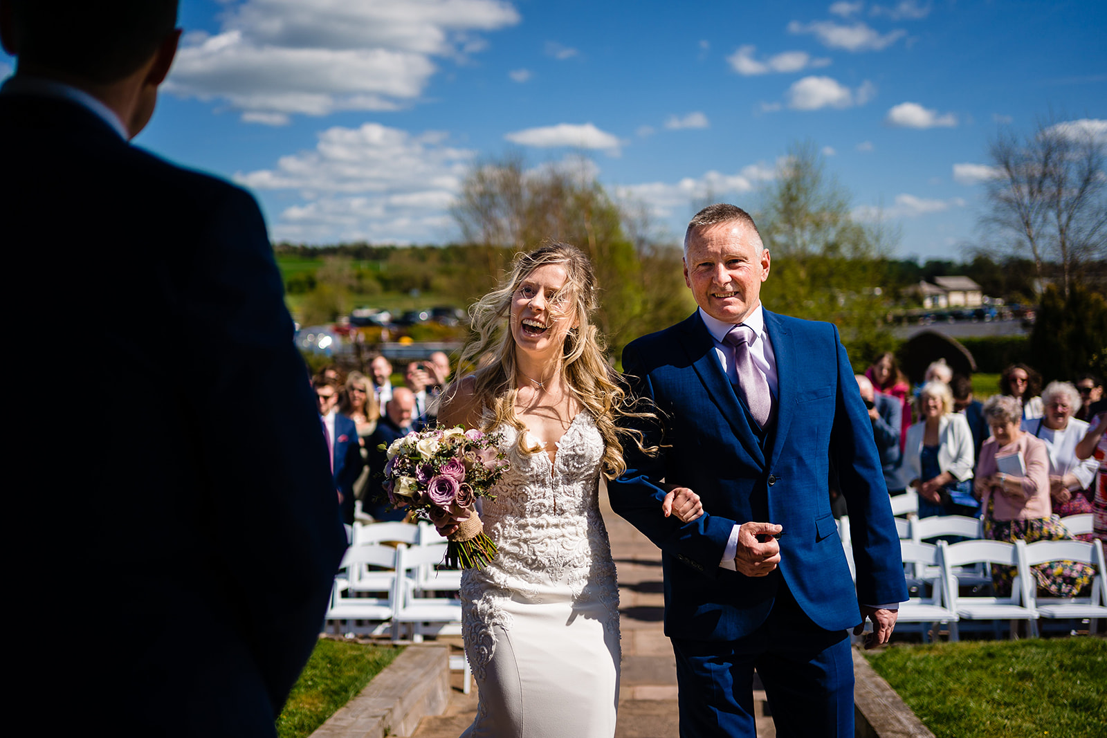 bride walking down aisle