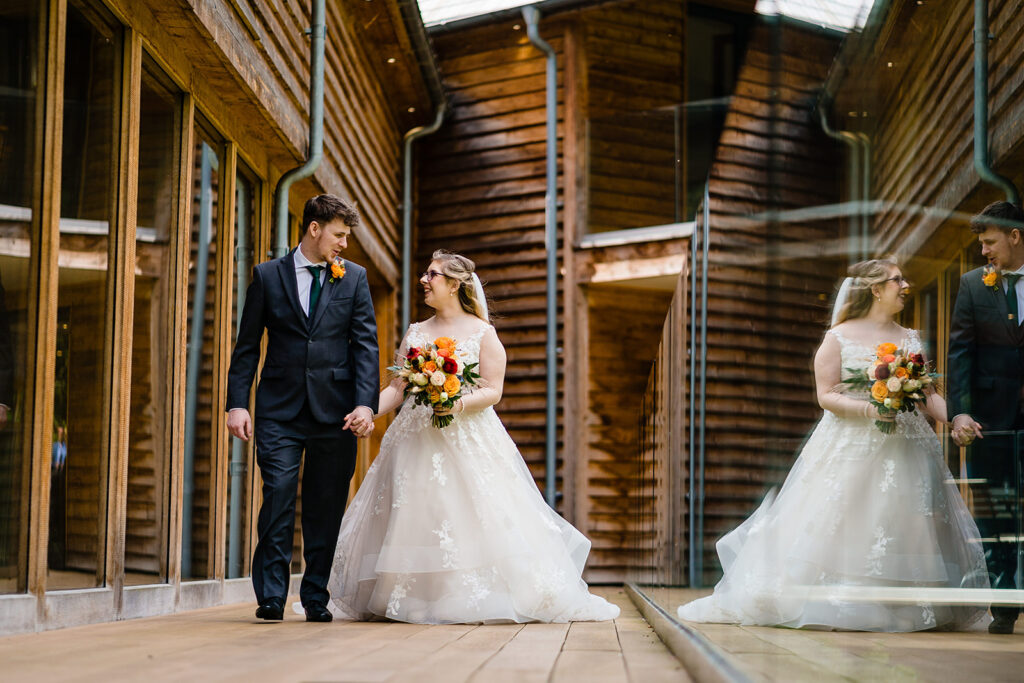 bride and groom portraits at the mill barns
