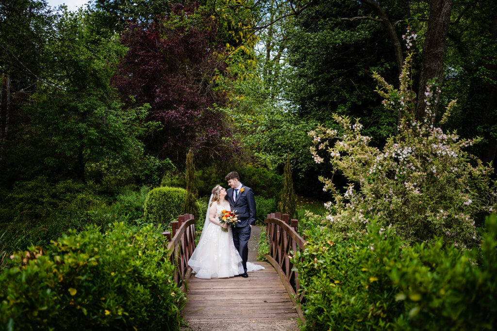 bride and groom portraits at the mill barns