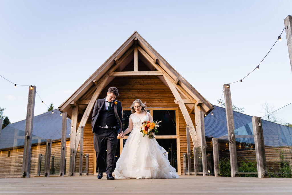 bride and groom portraits at the mill barns