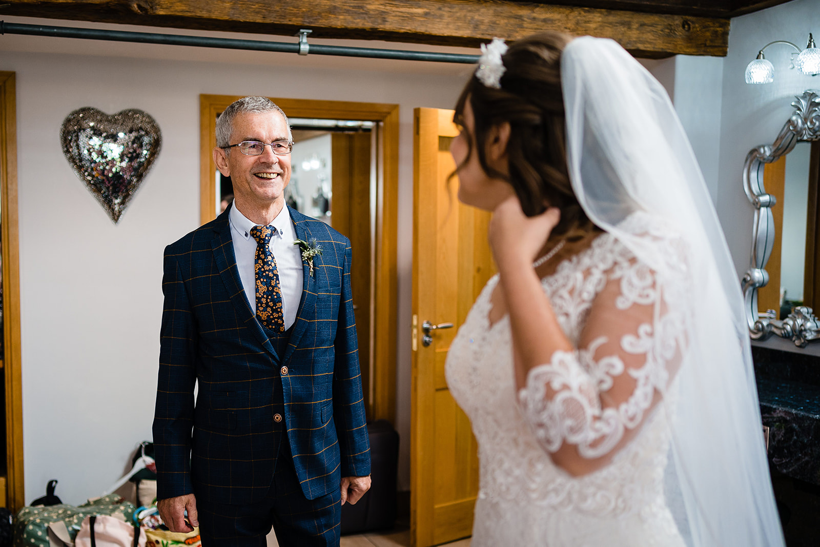 dad sees bride