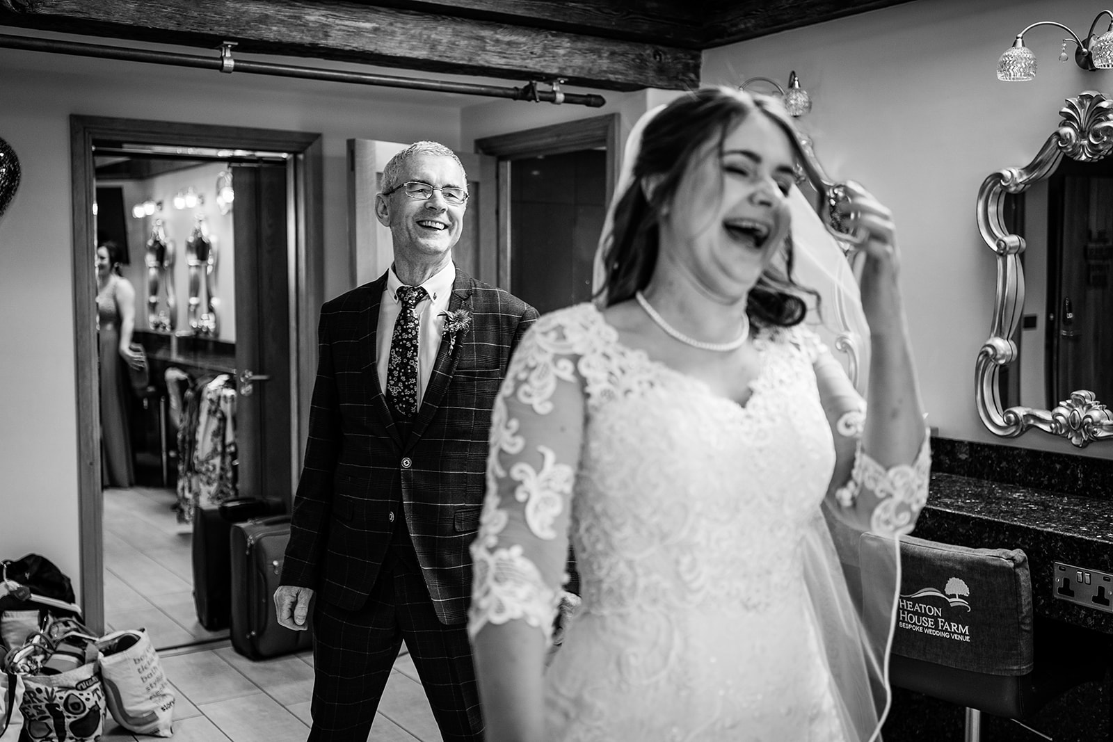 dad sees bride