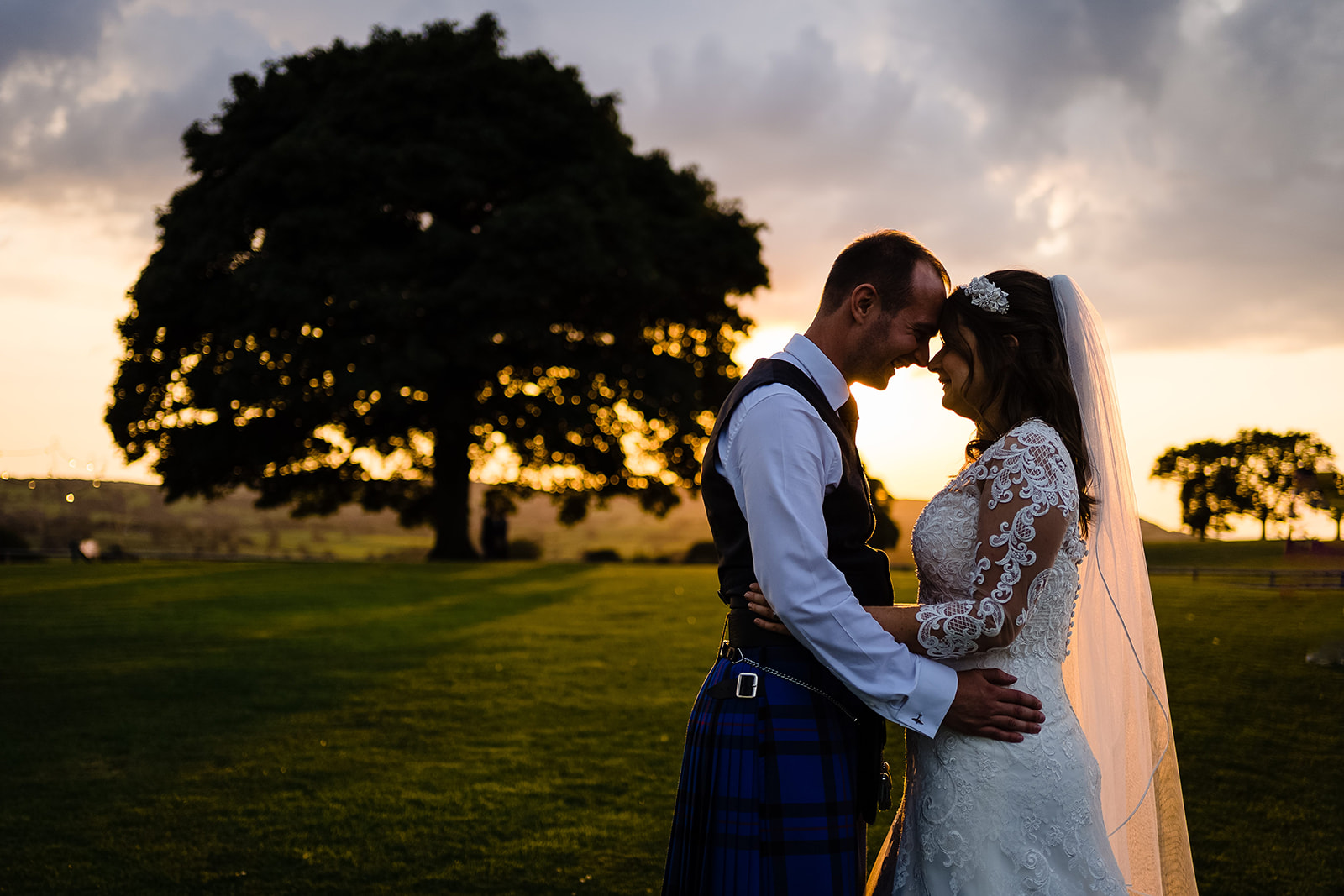 sunset photo at Heaton house farm