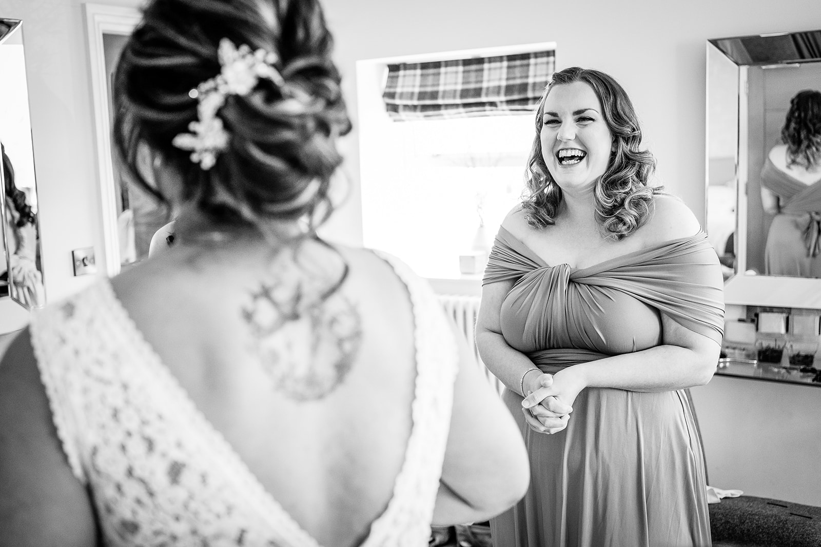 bride and bridesmaids
