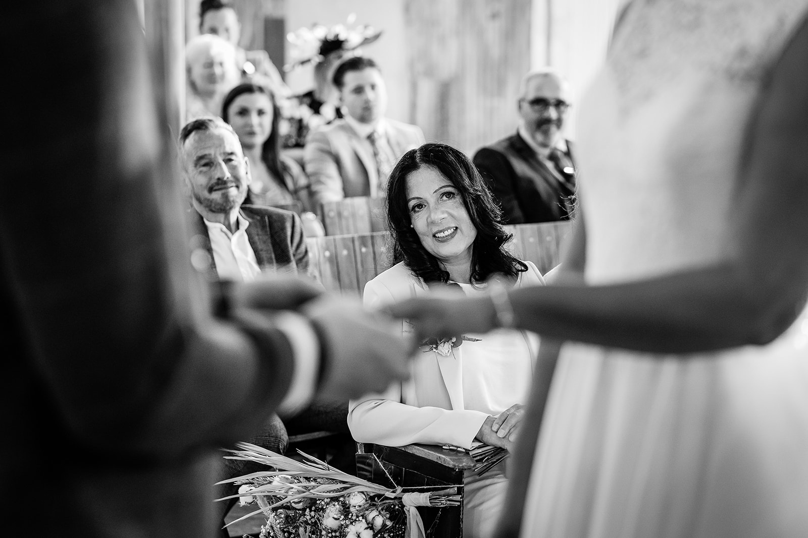 wedding ceremony at holmes mill