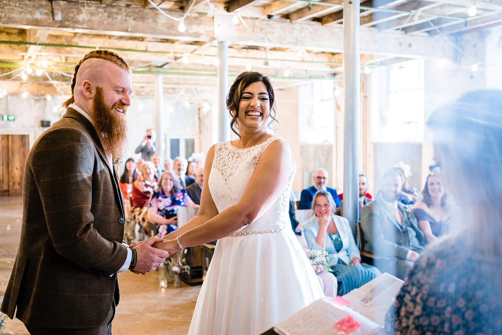 wedding ceremony at holmes mill