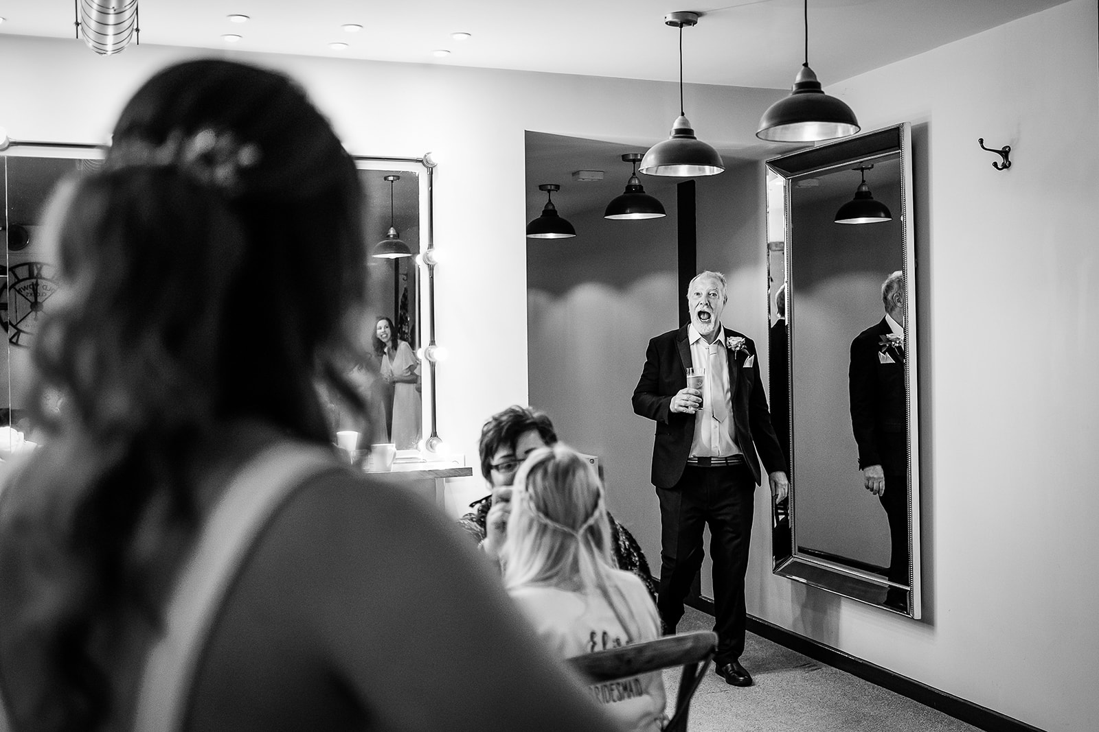 dad sees bride