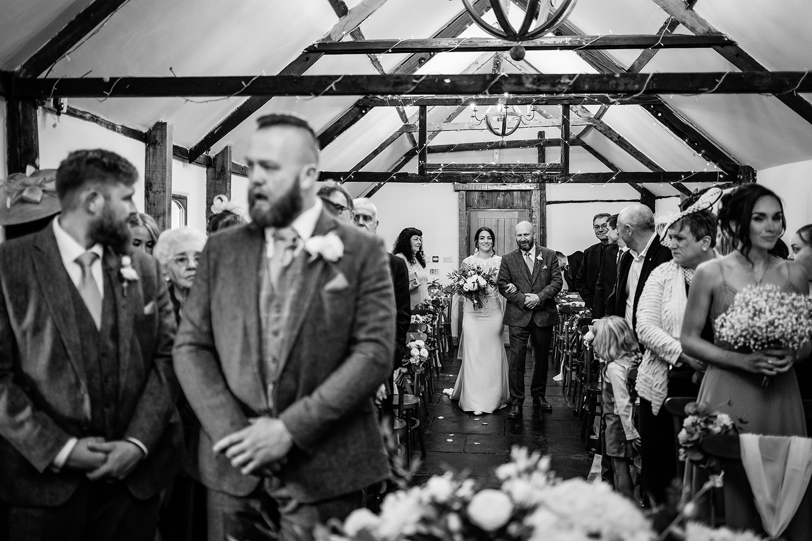 wedding ceremony at Coton house farm