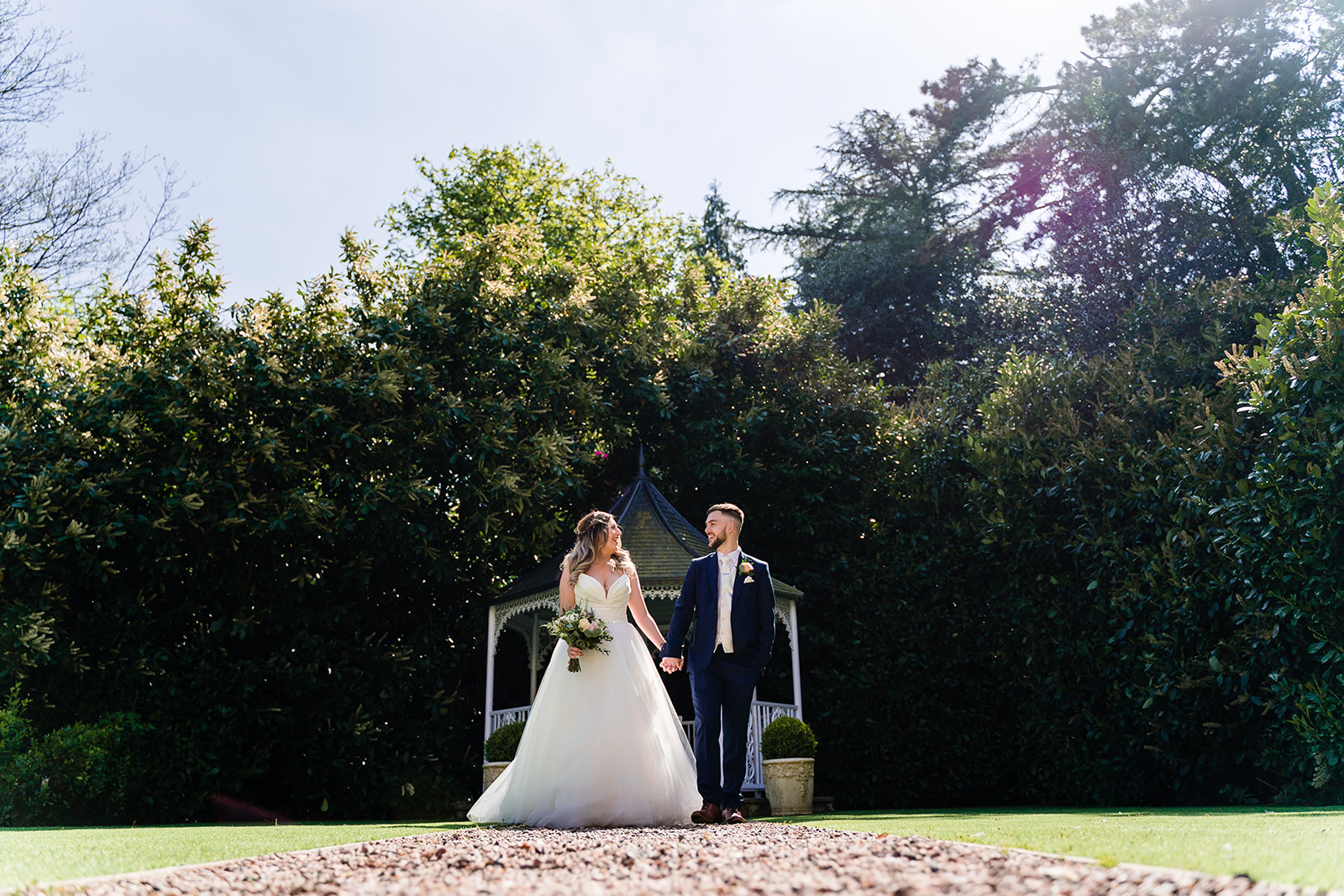 bride and groom portraits