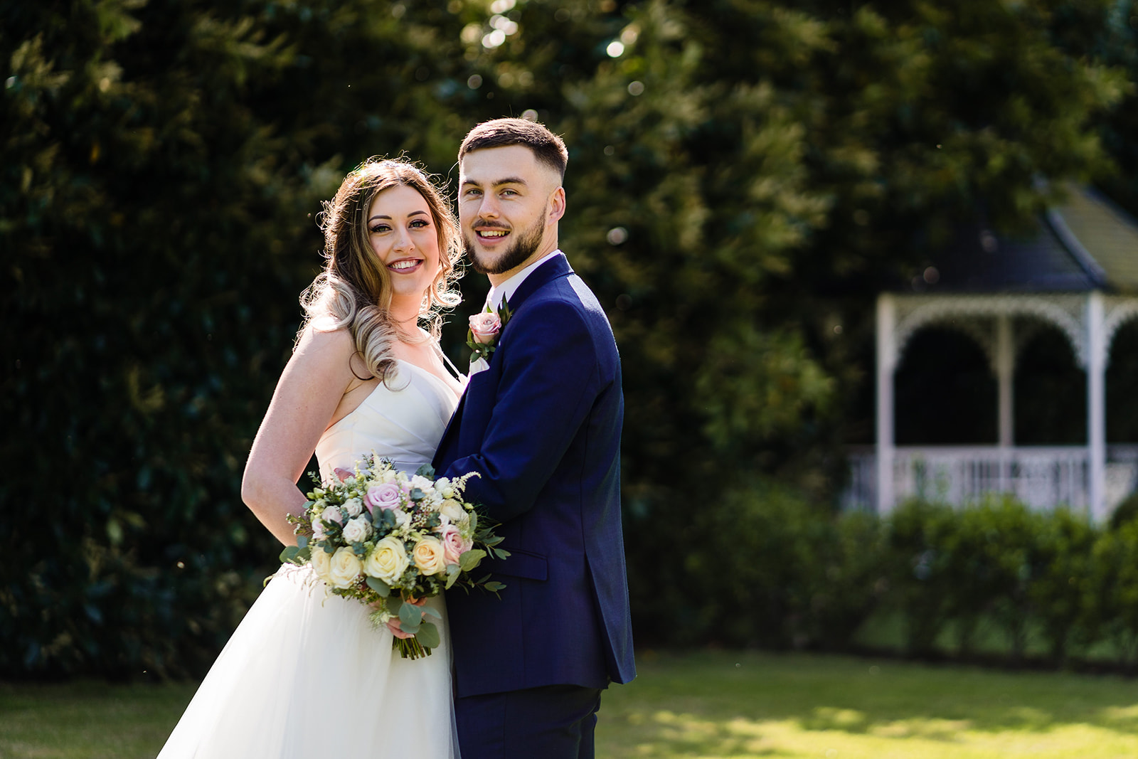 bride and groom portraits