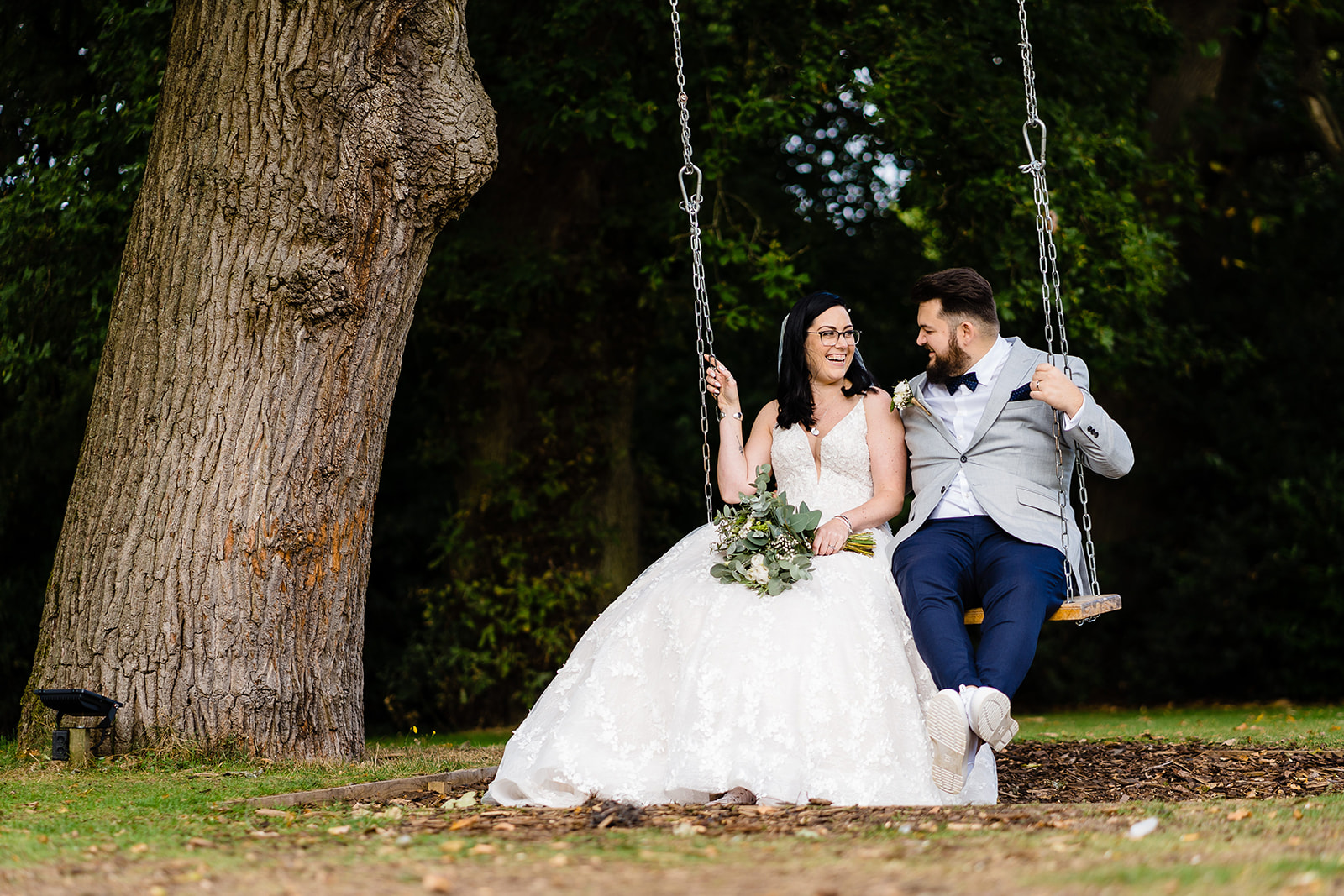 bride and groom at Pendrell hall